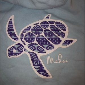 Makai Turtle Crew Neck - Light Blue - M